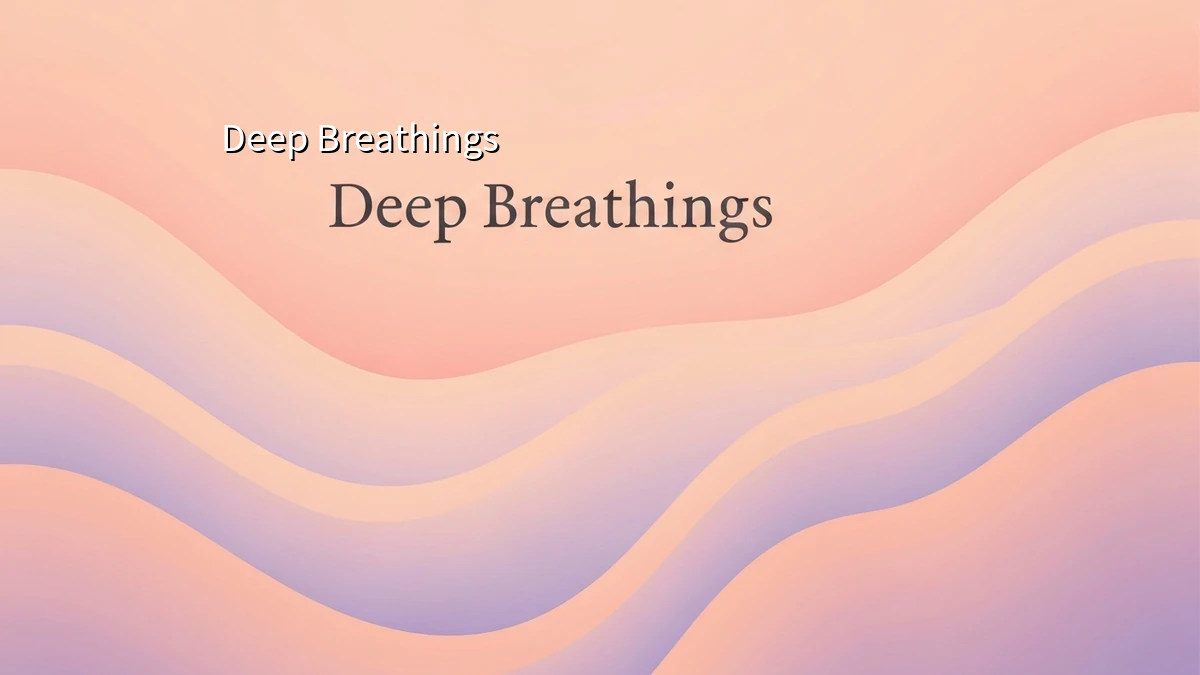 呼吸の深さと体への意識:カラダ再発見の第一歩