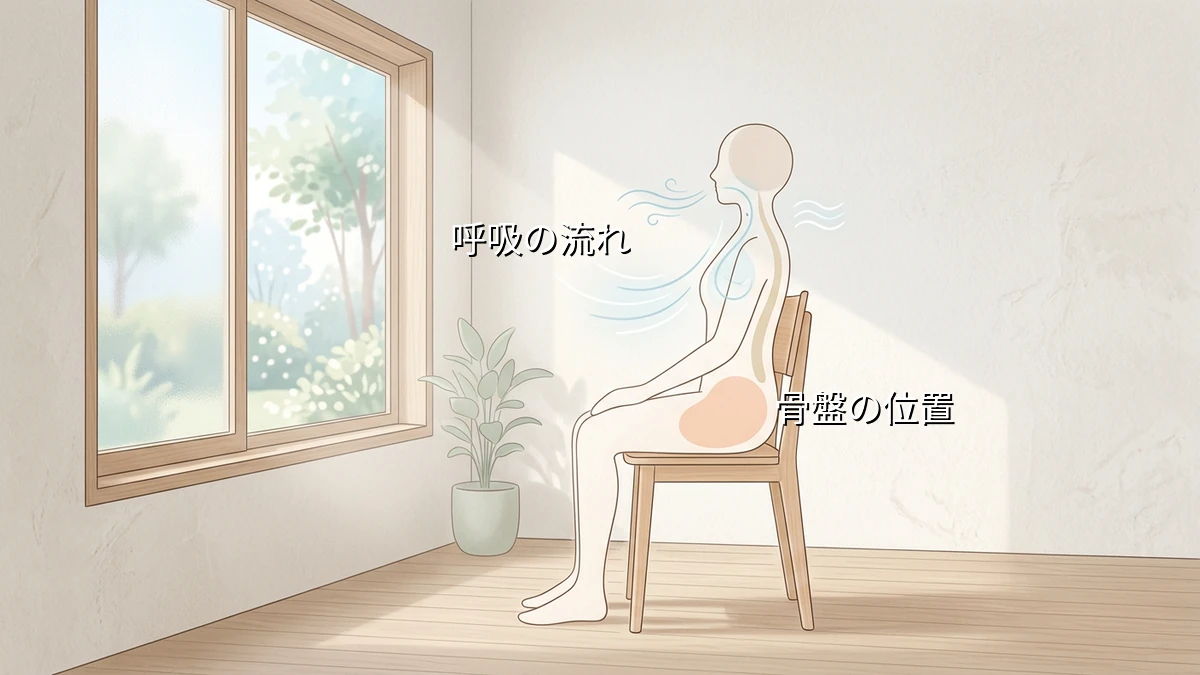 椅子から立ち上がる瞬間に息を止める人が自宅で試すお尻の力みと呼吸のセルフ観察法