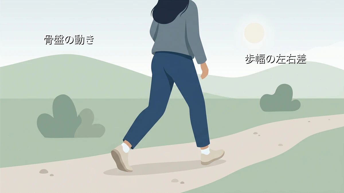 運動不足の30代後半が歩きながら試す腰のねじれと歩幅のセルフ観察法
